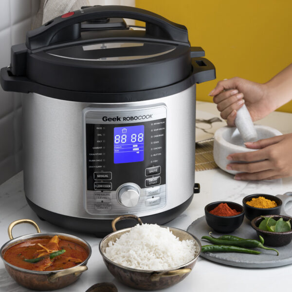 Malabar Fish curry & rice made in Geek Robocook Digi Automatic Electric Pressure cooker