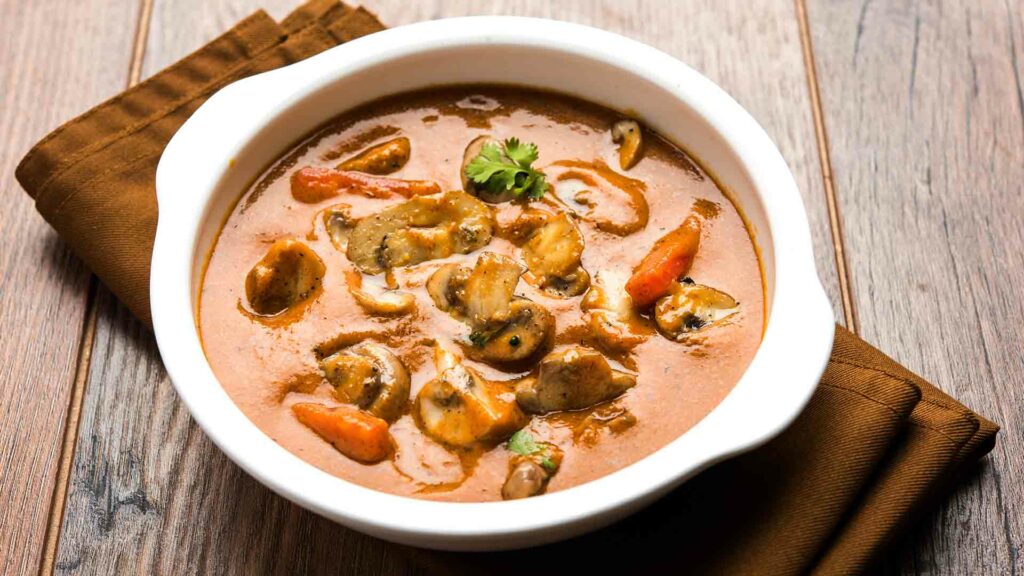 Indian Sorrel & Mushroom Curry