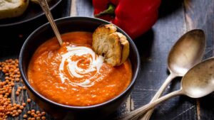 Carrot bell pepper soup