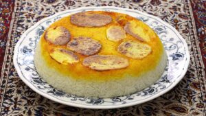 Persian Rice With Crispy Potatoes