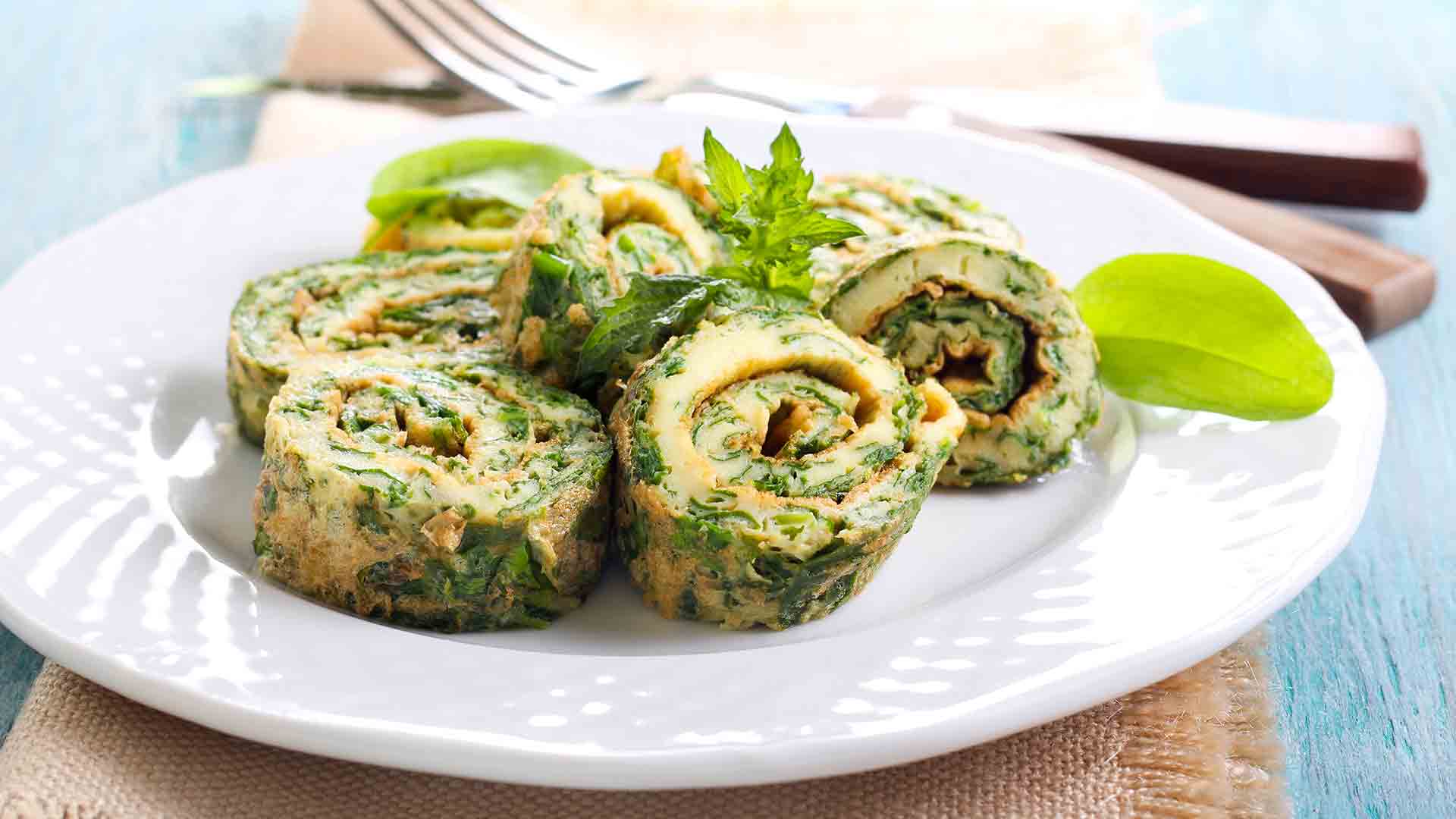 Spinach rolls